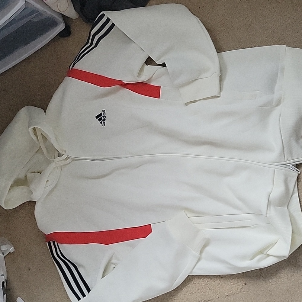 NEW Men's Adidas Colorblock Full-Zip Hoodie SIZE XL - Picture 4 of 8